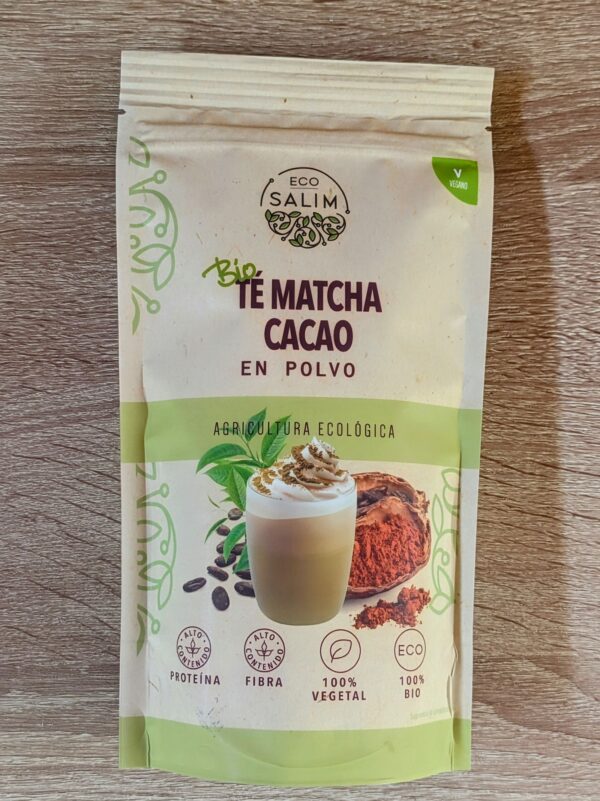 Matcha sabor Cacao en bolsa BIO 100 gr.