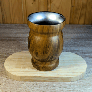 Mate acero inoxidable madera