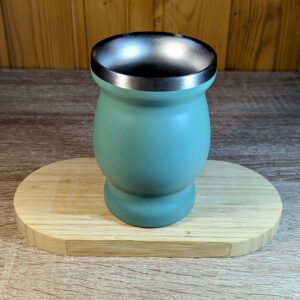 Mate acero inoxidable verde