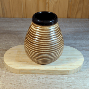 Mate cerámico de rayas