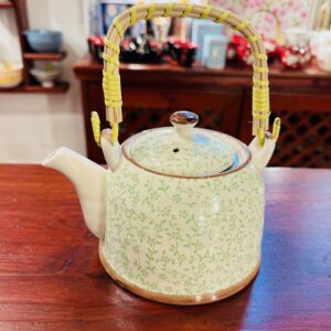 Tetera oriental Verde Flores